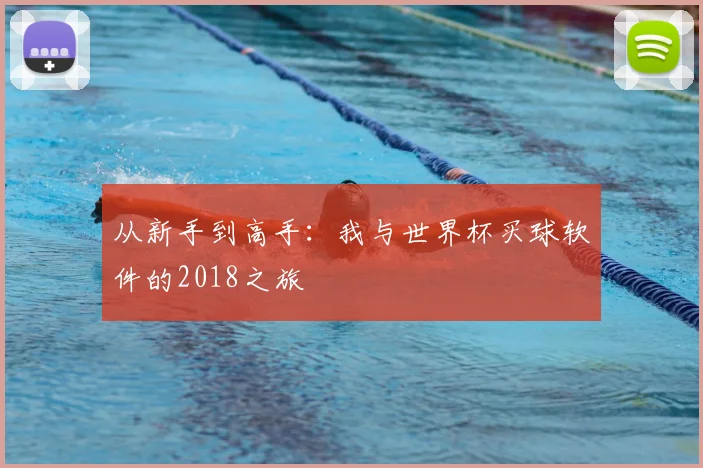 从新手到高手：我与世界杯买球软件的2018之旅